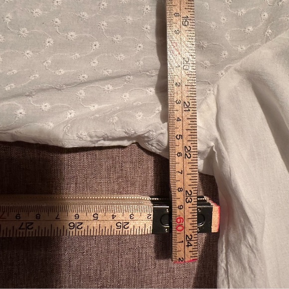 Linen Cottage Core Whimsy Fairy Peasant Button-up Bell Sleeve Ruffled Blouse - Picture 13 of 15